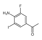 1-(4-氨基-3-氟-5-碘苯基)-1-乙酮结构式