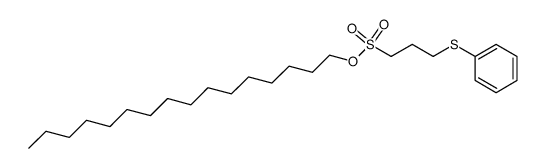 hexadecyl 3-phenylthio-1-propanesulfonate结构式