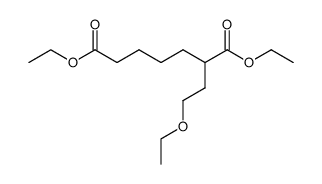 2-(2-ethoxy-ethyl)-heptanedioic acid diethyl ester Structure