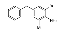 2,6-dibromo-4-phenylmethylaniline结构式