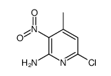2-氨基-3-硝基-4-甲基-6-氯吡啶结构式