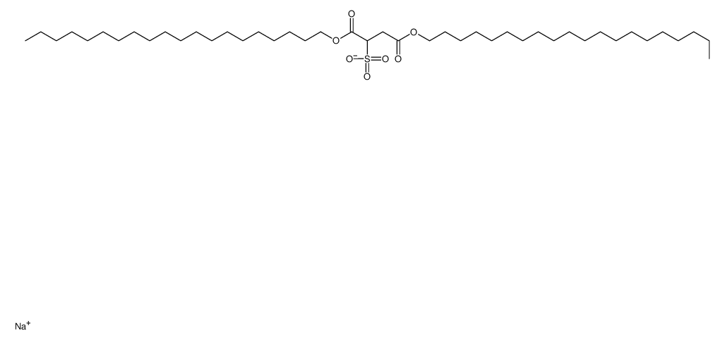 sodium 1,4-diicosyl sulphonatosuccinate Structure