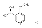 (4-Methoxypyridin-3-yl)boronic acid hydrochloride Structure