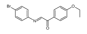 2-(4-bromophenyl)imino-1-(4-ethoxyphenyl)ethanone结构式