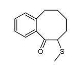 6-methylsulfanyl-7,8,9,10-tetrahydro-6H-benzo[8]annulen-5-one Structure