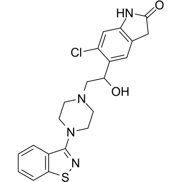 Hydroxy ziprasidone Structure