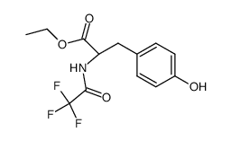 N-trifluoroacetyl-DL-tyrosine ethyl ester Structure