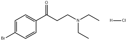 1-(4-溴苯基)-3-(二乙基氨基)-1-丙酮盐酸盐结构式
