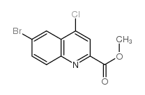 6-溴-4-氯喹啉-2-羧酸甲酯结构式
