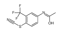 [4-acetamido-2-(trifluoromethyl)phenyl] thiocyanate Structure