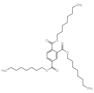 trioctyl benzene-1,2,4-tricarboxylate structure