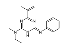 2-N,2-N-diethyl-4-N-phenyl-6-prop-1-en-2-yl-1,3,5-triazine-2,4-diamine Structure