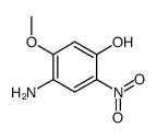 4-amino-5-methoxy-2-nitrophenol Structure