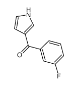 3-(3-氟苯甲酰基)-1H-吡咯结构式