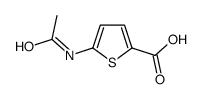 5-(乙酰氨基)噻吩-2-羧酸结构式