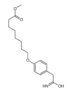 methyl 8-[4-(2-amino-2-oxoethyl)phenoxy]octanoate Structure