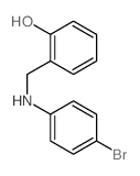 2-[[(4-bromophenyl)amino]methyl]phenol Structure