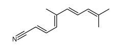 5,9-dimethyldeca-2,4,6,8-tetraenenitrile结构式