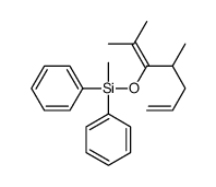2,4-dimethylhepta-2,6-dien-3-yloxy-methyl-diphenylsilane Structure