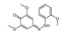 2,6-dimethoxy-4-[(2-methoxyphenyl)hydrazinylidene]cyclohexa-2,5-dien-1-one结构式