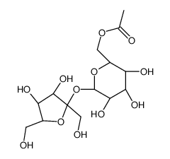 [(2R,3S,4S,5R)-6-[(2S,3S,4S,5R)-3,4-dihydroxy-2,5-bis(hydroxymethyl)oxolan-2-yl]oxy-3,4,5-trihydroxyoxan-2-yl]methyl acetate Structure