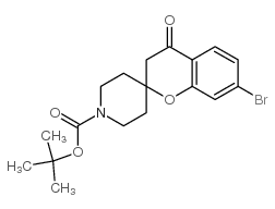 N-Boc-7-溴-4-氧代-3,4-二氢-1H-螺[色烯-2,4-哌啶]结构式