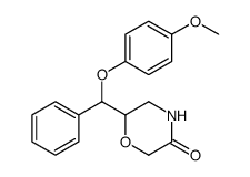 6-((4-Methoxyphenoxy)(phenyl)Methyl)Morpholin-3-one结构式