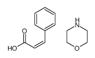 Cinnamic acid, compound with morpholine (1:1) Structure