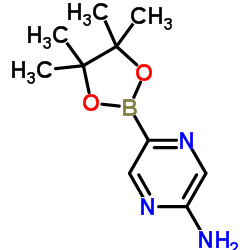 5-Aminopyrazine-2-boronic acid pinacol ester Structure