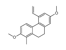 5-ethenyl-2,7-dimethoxy-1-methyl-9,10-dihydrophenanthrene结构式