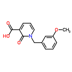 1-(3-Methoxybenzyl)-2-oxo-1,2-dihydro-3-pyridinecarboxylic acid Structure