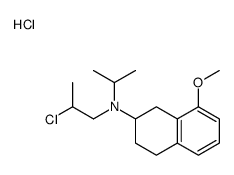 8-methoxy-2-(N-2'-chloropropyl-N-propyl)aminotetralin Structure