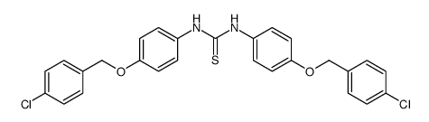 1,3-bis[4-[(4-chlorophenyl)methoxy]phenyl]thiourea结构式
