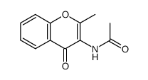 3-acetamido-2-methylchromen-4-one Structure