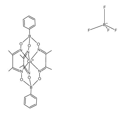 {Co(dimethylglyoxime)3(BPh)2}BF4结构式
