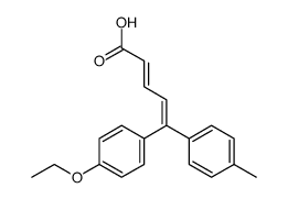 (2E,4Z)-5-(4-Ethoxyphenyl)-5-(4-methylphenyl)-2,4-pentadienoic acid结构式