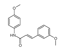 (2E)-3-(3-Methoxyphenyl)-N-(4-methoxyphenyl)-2-propenamide结构式