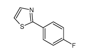 2-(4-氟苯基)噻唑结构式