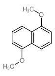 Naphthalene,1,5-dimethoxy- Structure