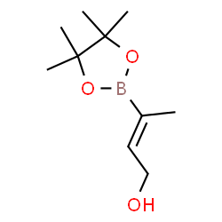 (Z)-(4-羟基-2-丁烯-2-基)硼酸频哪醇酯结构式