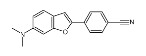4-[6-(dimethylamino)-1-benzofuran-2-yl]benzonitrile结构式