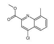 4-氯-8-甲基喹啉-2-羧酸甲酯结构式