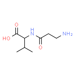 H-BETA-ALA-DL-VAL-OH Structure