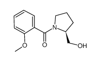 (S)-(-)-1-(2-甲氧基苯甲酰基)-2-吡咯烷甲醇结构式