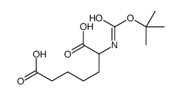 2-({[(2-Methyl-2-propanyl)oxy]carbonyl}amino)heptanedioic acid Structure
