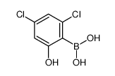 (2,4-二氯-6-羟基苯基)硼酸结构式