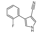 4-(2-fluorophenyl)-1H-pyrrole-3-carbonitrile Structure