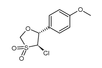 (4R,5R)-4-chloro-5-(4-methoxyphenyl)-1,3-oxathiolane 3,3-dioxide结构式