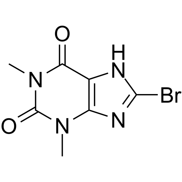 8-溴茶碱结构式