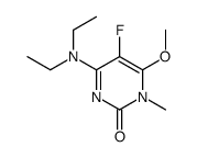 4-(diethylamino)-5-fluoro-6-methoxy-1-methylpyrimidin-2-one Structure